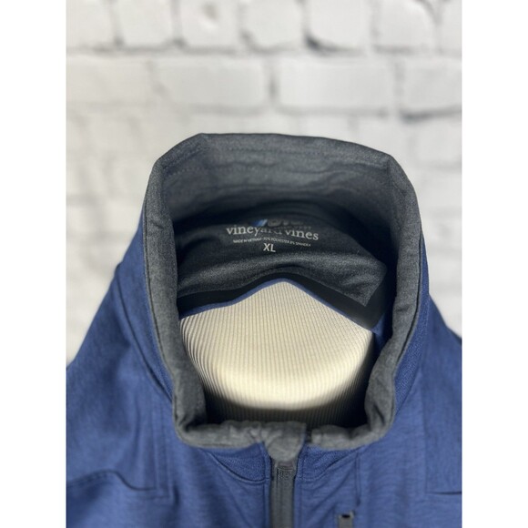 Vineyard Vines On The Go Shep Vest Men XL 92%Polyester 8%Spandex Blue, Pockets - Picture 12 of 13